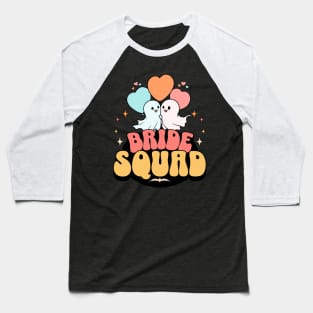 Bachelorette Party Halloween Bride Squad Baseball T-Shirt